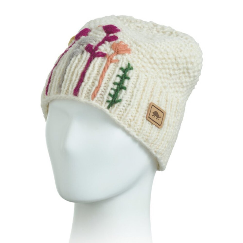 Turtle Fur Handmade In Nepal Karishma Embroidered Beanie